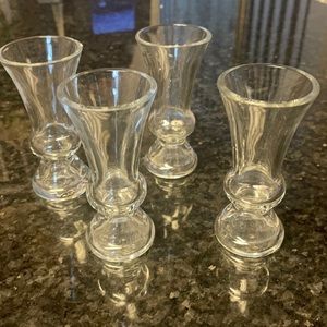 COPY - Set of 4 small glass vases
